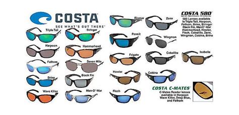 costa sunglasses sizing chart.